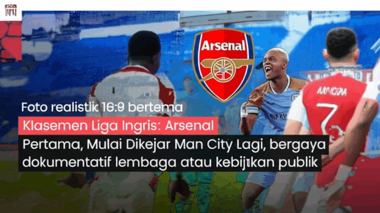 Klasemen Liga Inggris: Arsenal Pertama, Dikejar Man City Lagi